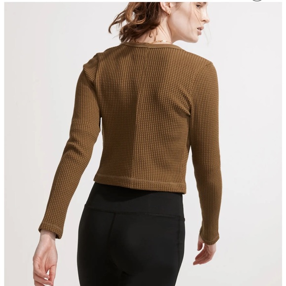 NWT Madewell waffle crop long sleeve - Picture 3 of 9